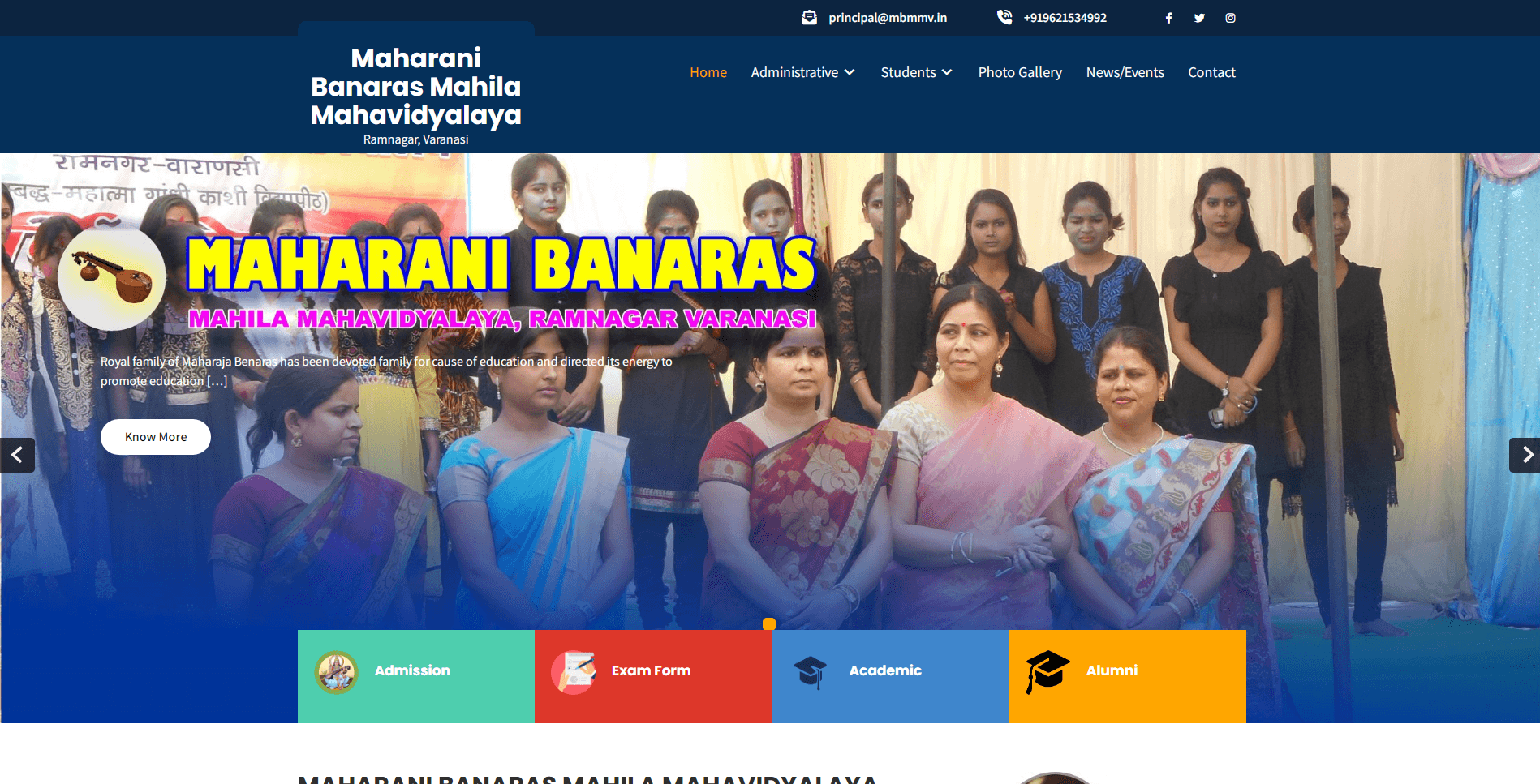 Educational Portal Website Design